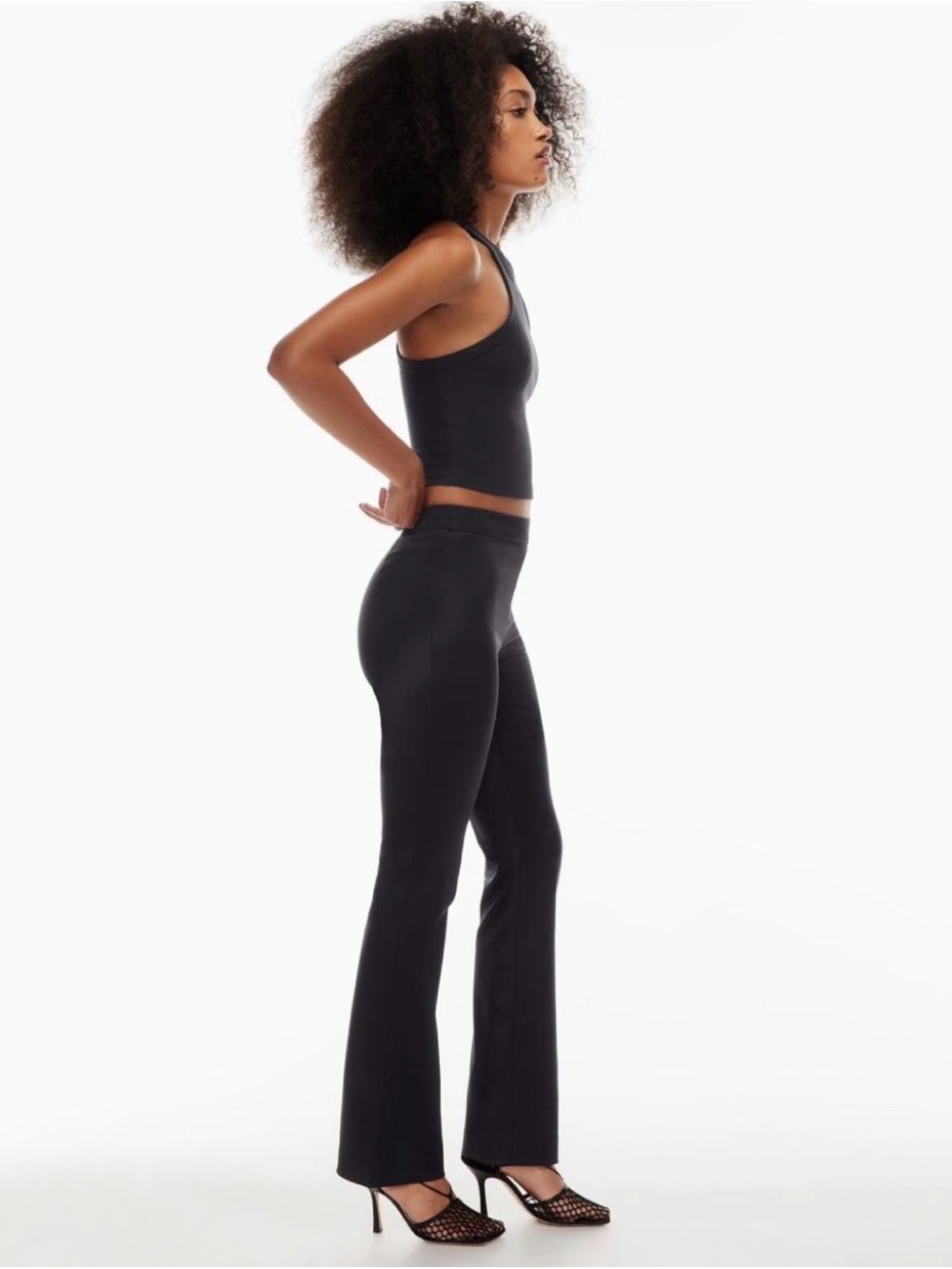 Aritizia Ten by Babaton Satin flare pants